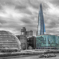 Buy canvas prints of Colour popped Shard by Angela Wallace
