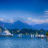 Buy canvas prints of Lake Lucerne by Angela Wallace