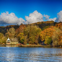 Buy canvas prints of Windermere Boat House by Angela Wallace