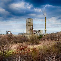 Buy canvas prints of Cement Plant Dunbar by Angela Wallace
