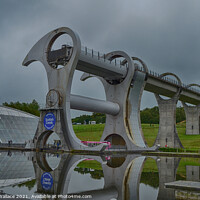 Buy canvas prints of The Falkirk Wheel by Angela Wallace