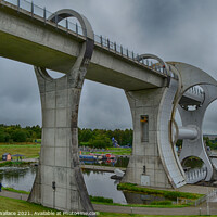 Buy canvas prints of Falkirk Wheel 2 by Angela Wallace