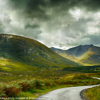 Buy canvas prints of The road to Glen Etive 2 by Angela Wallace
