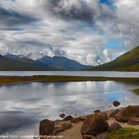 Buy canvas prints of Reflections on Loch Etive by Angela Wallace