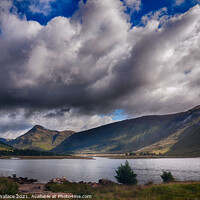 Buy canvas prints of Storm over Lock Etive Glen Etive by Angela Wallace