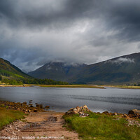 Buy canvas prints of Path to Loch Etive Glen Etive by Angela Wallace