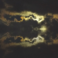Buy canvas prints of  MOON IN THE CLOUDS REFLECTION by Robert Happersberg