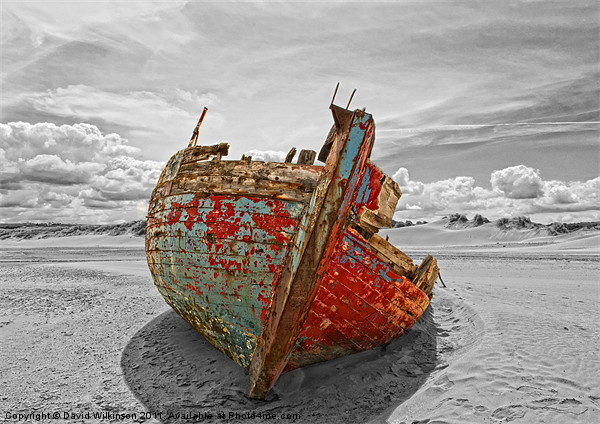 Old Fishing Boat. Picture Board by Dave Wilkinson North Devon Ph