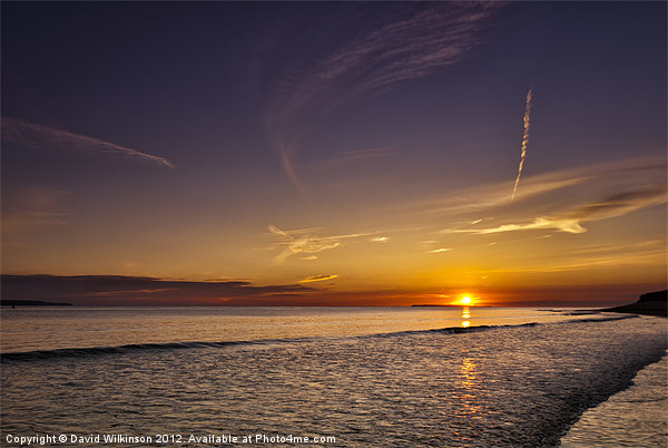 Lundy Island sunset Picture Board by Dave Wilkinson North Devon Ph
