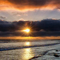 Buy canvas prints of Airy Point Sunset by Dave Wilkinson North Devon Ph