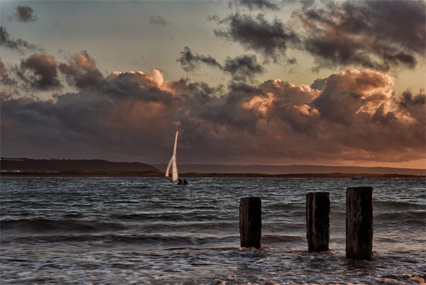 Sailing Dinghy Picture Board by Dave Wilkinson North Devon Ph