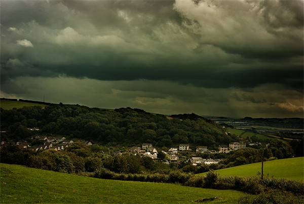 Storm Brewing Picture Board by Dave Wilkinson North Devon Ph