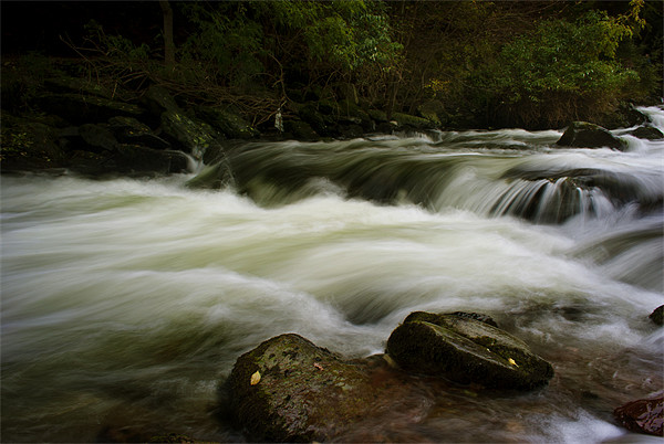 River Lyn Picture Board by Dave Wilkinson North Devon Ph