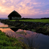 Buy canvas prints of Braunton Marsh sunrise by Dave Wilkinson North Devon Ph