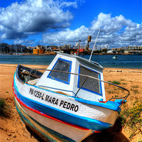 Buy canvas prints of Portugees fishing boat by Dave Wilkinson North Devon Ph