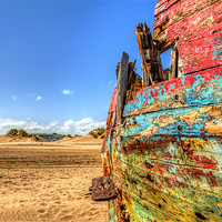 Buy canvas prints of Old Wreck by Dave Wilkinson North Devon Ph