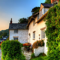 Buy canvas prints of Lee Bay Cottage by Dave Wilkinson North Devon Ph