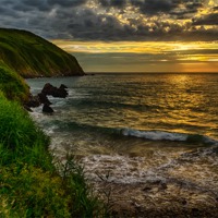 Buy canvas prints of Baggy Point by Dave Wilkinson North Devon Ph