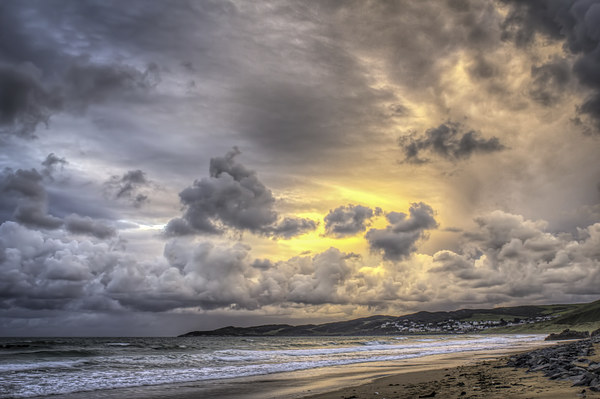 Woolacombe Bay Picture Board by Dave Wilkinson North Devon Ph