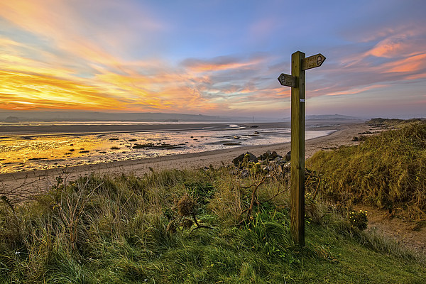 Sign Post, Broadsands, Crow Point. Picture Board by Dave Wilkinson North Devon Ph