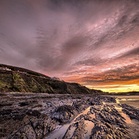 Buy canvas prints of Sunrise at Saunton Sands by Dave Wilkinson North Devon Ph