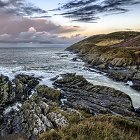 Buy canvas prints of Baggy Point sunrise by Dave Wilkinson North Devon Ph