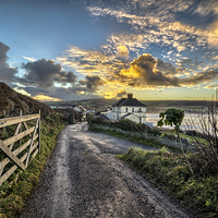 Buy canvas prints of Croyde Bay at sunrise by Dave Wilkinson North Devon Ph