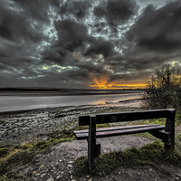 Buy canvas prints of Sunset on the River Taw by Dave Wilkinson North Devon Ph
