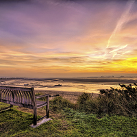 Buy canvas prints of Sunrise on the River Taw Estuary by Dave Wilkinson North Devon Ph