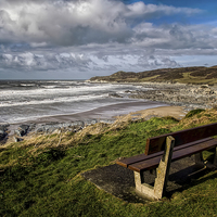 Buy canvas prints of Coombesgate  Beach, Woolacombe. by Dave Wilkinson North Devon Ph