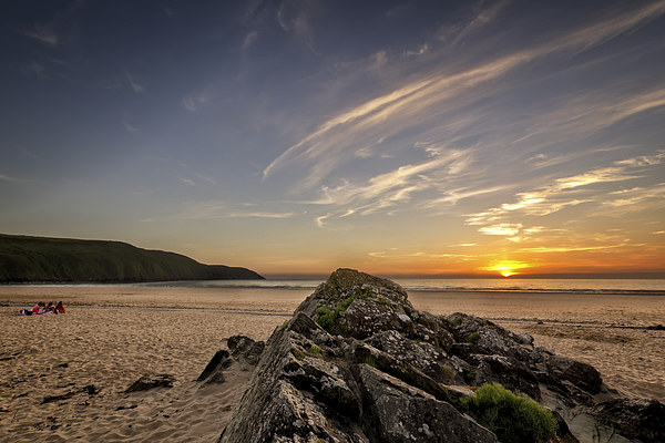 Watching the sunset Picture Board by Dave Wilkinson North Devon Ph