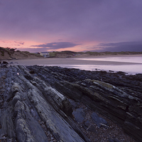 Buy canvas prints of  Saunton Sands sunrise by Dave Wilkinson North Devon Ph