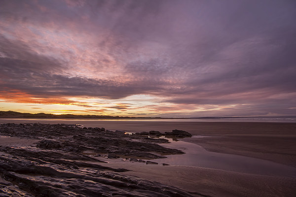  Sunrise at Saunton Sands Picture Board by Dave Wilkinson North Devon Ph