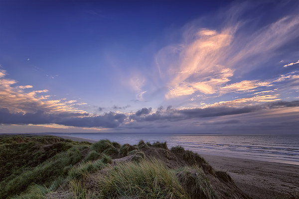   Saunton Sands sunset Picture Board by Dave Wilkinson North Devon Ph