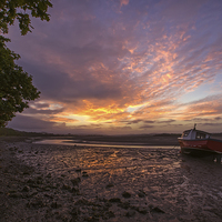Buy canvas prints of   River Taw sunrise. by Dave Wilkinson North Devon Ph
