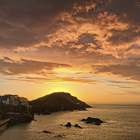 Buy canvas prints of  Capstone Point Ilfracombe by Dave Wilkinson North Devon Ph