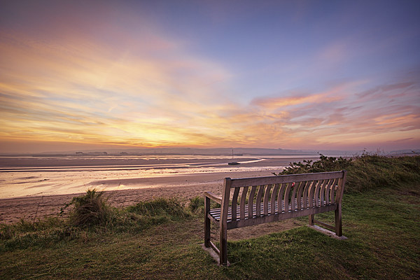  Sunrise on the Taw Estuary Picture Board by Dave Wilkinson North Devon Ph