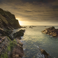 Buy canvas prints of  North Devon Coastline at Ilfracombe. by Dave Wilkinson North Devon Ph