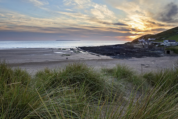   Croyde Bay Sunset Picture Board by Dave Wilkinson North Devon Ph