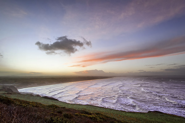   Saunton Sands last sunrise of the year Picture Board by Dave Wilkinson North Devon Ph