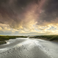 Buy canvas prints of The River Taw at Crow Point  by Dave Wilkinson North Devon Ph