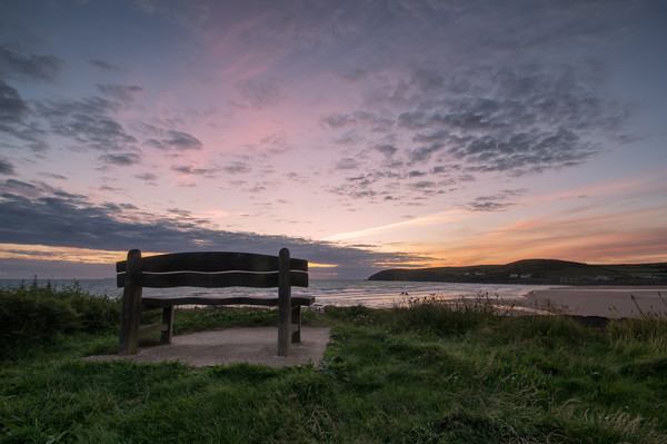 Croyde Bay Sunset Picture Board by Dave Wilkinson North Devon Ph