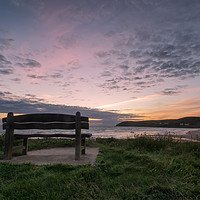 Buy canvas prints of Croyde Bay Sunset by Dave Wilkinson North Devon Ph
