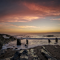 Buy canvas prints of Croyde Bay sunset by Dave Wilkinson North Devon Ph