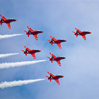Buy canvas prints of Red Arrows 03 by Rick Parrott