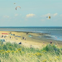 Buy canvas prints of Cleethorpes Beach in Summer by Rick Parrott