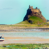 Buy canvas prints of Lindisfarne Castle Holy Island by Rick Parrott