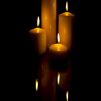 Buy canvas prints of Reflected Candles Still Life by Rick Parrott