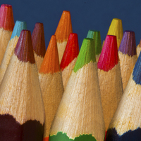 Buy canvas prints of Coloured Pencils by Rick Parrott