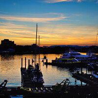 Buy canvas prints of Victoria sunset by Colin Chipp